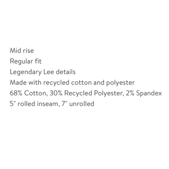 Lee Mid Rise Light Strip Shorts - Picture 5 of 9